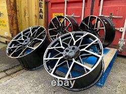 19 BMW 2020M Competition Style Alloy Wheels Black Polished BMW 3 Series G20