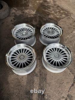 19'' BMW Alpina Style Alloy Wheels Fit 5 6 7 Series E34 E39 E60 Deep Dish 8.5/10