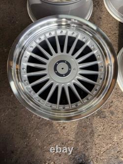 19'' BMW Alpina Style Alloy Wheels Fit 5 6 7 Series E34 E39 E60 Deep Dish 8.5/10