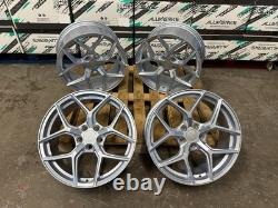 19 BMW SILVER ALLOY WHEELS XT2 COMPETITION STYLE STAGGERED 5x120 CONCAVE
