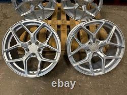 19 BMW SILVER ALLOY WHEELS XT2 COMPETITION STYLE STAGGERED 5x120 CONCAVE