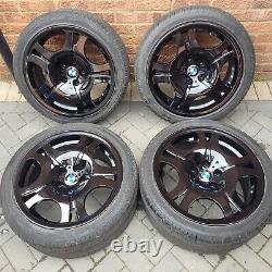 19 BMW style 92 alloy wheels & tyres staggered 5 6 series 5x120 E63 E64 E65 set