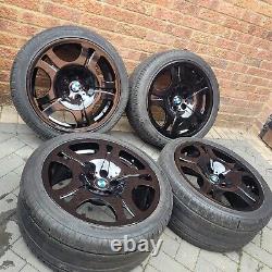 19 BMW style 92 alloy wheels & tyres staggered 5 6 series 5x120 E63 E64 E65 set