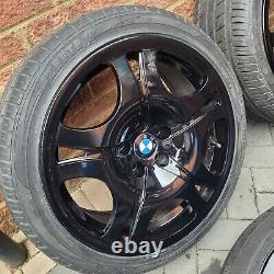 19 BMW style 92 alloy wheels & tyres staggered 5 6 series 5x120 E63 E64 E65 set