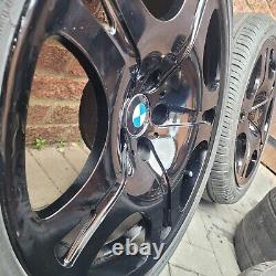 19 BMW style 92 alloy wheels & tyres staggered 5 6 series 5x120 E63 E64 E65 set