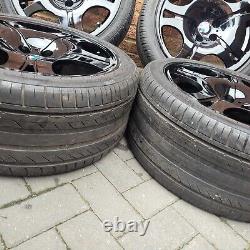 19 BMW style 92 alloy wheels & tyres staggered 5 6 series 5x120 E63 E64 E65 set