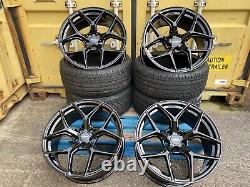 19 Bmw M4 Style Aluwerks Xt2 Concave Alloy Wheels & Tyres 3 4 5 6 7 Series