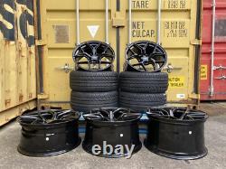 19 Bmw M4 Style Aluwerks Xt2 Concave Alloy Wheels & Tyres 3 4 5 6 7 Series