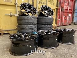 19 Bmw M4 Style Aluwerks Xt2 Concave Alloy Wheels & Tyres 3 4 5 6 7 Series