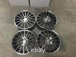 19 C63 AMG Multi Style Alloy Wheels Gun Metal Polished Mercedes C Class W204