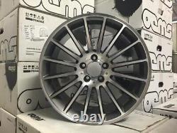 19 C63 AMG Multi Style Alloy Wheels Gun Metal Polished Mercedes C Class W204