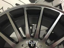 19 C63 AMG Multi Style Alloy Wheels Gun Metal Polished Mercedes C Class W204