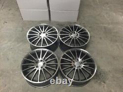 19 C63 AMG Multi Style Alloy Wheels Gun Metal Polished Mercedes C Class W204