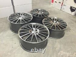 19 C63 AMG Multi Style Alloy Wheels Gun Metal Polished Mercedes C Class W204