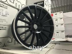 19 C63 AMG Multi Style Alloy Wheels Satin Black Polished Mercedes C Class W204
