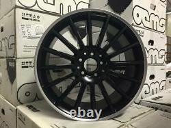 19 C63 AMG Multi Style Alloy Wheels Satin Black Polished Mercedes C Class W204