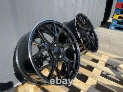 19 C63 S AMGT63 Style Alloy Wheels Black Polished Mercedes C E Class W204 W205