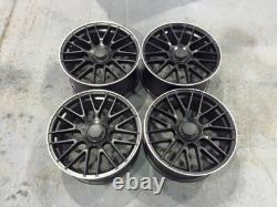 19 C63 S AMG Style Alloy Wheels Satin Black Mercedes C E Class W213 W205