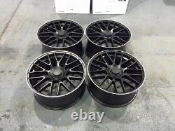 19 C63 S AMG Style Alloy Wheels Satin Black Mercedes C E Class W213 W205