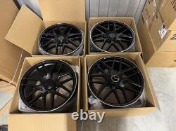 19 C63 S AMG Style Alloy Wheels Satin Black Mercedes C E Class W213 W205