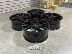 19 Estoril Style Alloy Wheels Gloss Black Fits Volkswagen MK5 MK6 MK7