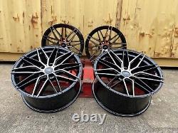 19 Ford Style Alloy Wheels Black Polished Focus Kuga 5x108 Aluwerks Tokura