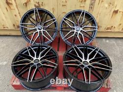 19 Ford Style Alloy Wheels Black Polished Focus Kuga 5x108 Aluwerks Tokura