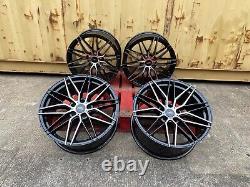 19 Ford Style Alloy Wheels Black Polished Focus Kuga 5x108 Aluwerks Tokura
