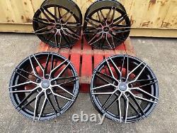 19 Ford Style Alloy Wheels Black Polished Focus Kuga 5x108 Aluwerks Tokura