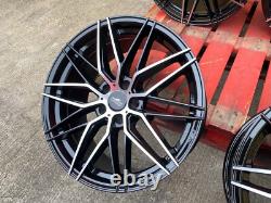 19 Ford Style Alloy Wheels Black Polished Focus Kuga 5x108 Aluwerks Tokura