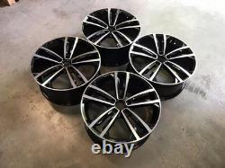 19 GTD Seville Style Alloy Wheels Gloss Black Polished OMI Wheels