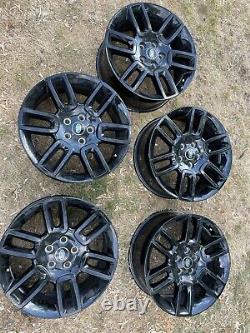 19 Genuine Land Rover Style 6010 Black Alloy Wheels no marks