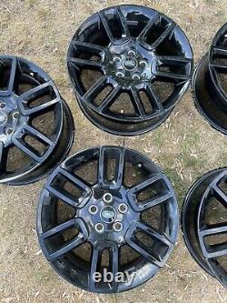 19 Genuine Land Rover Style 6010 Black Alloy Wheels no marks