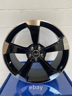 19 Gloss Black & Polished Rota Style Alloy Wheels To Fit Audi A3 / A4 / A6