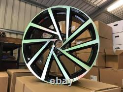 19 Golf R Spielberg Style Alloy Wheels Gloss Black Fits MK6 MK7 MK7.5 MK8