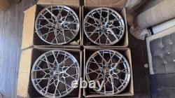 19 HRE FF10 Style FLOW FORMED Light-Weight (5x112) Alloy Wheels 8.5J
