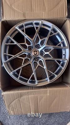 19 HRE FF10 Style FLOW FORMED Light-Weight (5x112) Alloy Wheels 8.5J