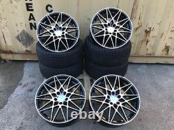 19'' INCH COMPETITION 666m Comp Style ALLOY WHEELS & TYRES FITS BMW 5 / 6 SERIES