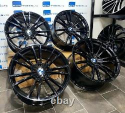 19'' Inch 706m M5 Style New Black Alloy Wheels Fits Bmw 3 4 5 6 Series M3 M4