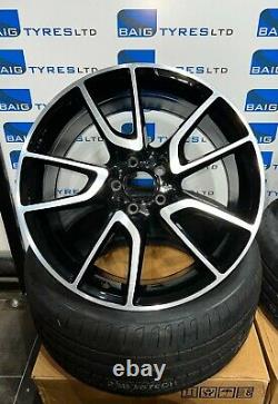 19'' Inch Amg Style New Alloy Wheels & New Tyres Fits Mercedes C Class