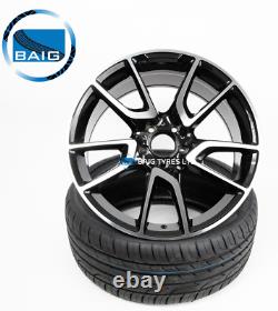 19'' Inch Amg Style New Alloy Wheels & New Tyres Fits Mercedes C Class