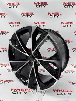 19 Inch Audi RS7 Style Alloy Wheels Black Machined Finish 5x112 GOING CHEAP