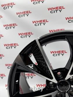 19 Inch Audi RS7 Style Alloy Wheels Black Machined Finish 5x112 GOING CHEAP