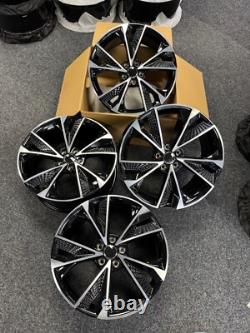 19 Inch Audi RS7 Style Alloy Wheels Black Machined Finish 5x112 GOING CHEAP