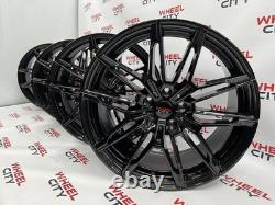 19 Inch BMW M3/M4 Style Gloss Black Alloy Wheels 5x112 3 4 5 6 7 8 x3 x4 Series