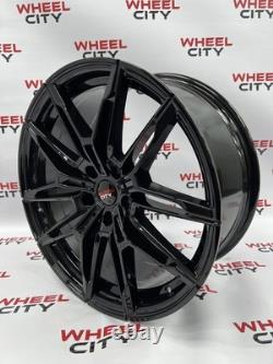 19 Inch BMW M3/M4 Style Gloss Black Alloy Wheels 5x112 3 4 5 6 7 8 x3 x4 Series