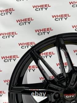 19 Inch BMW M3/M4 Style Gloss Black Alloy Wheels 5x112 3 4 5 6 7 8 x3 x4 Series