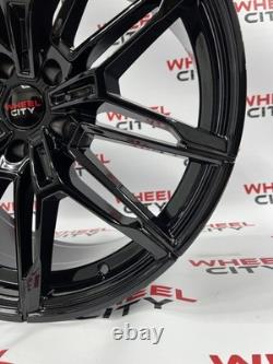 19 Inch BMW M3/M4 Style Gloss Black Alloy Wheels 5x112 3 4 5 6 7 8 x3 x4 Series