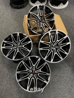19 Inch BMW Style Black Machined Alloy Wheels 5x112 3 4 5 6 7 8 x3 x4 series