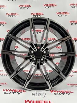 19 Inch BMW Style Black Machined Alloy Wheels 5x112 3 4 5 6 7 8 x3 x4 series